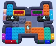Color Block Jam Level 1155: Screenshot des Spielfelds