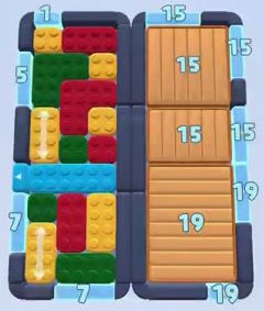 Color Block Jam nivel 81: captura del tablero