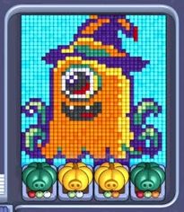 Pixel Flow level 745: screenshot of the board