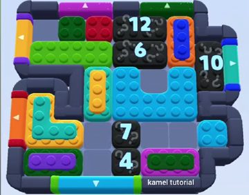 Color Block Jam level 707: screenshot of the board
