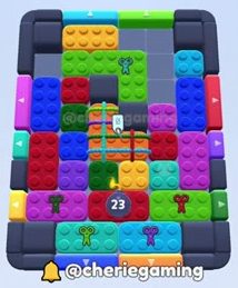 Color Block Jam Level: Screenshot des Spielfelds