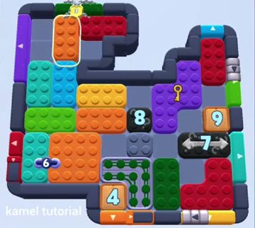 Color Block Jam level 1233 / 1238 / 1242: screenshot of the board