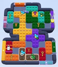 Color Block Jam Level: Screenshot des Spielfelds