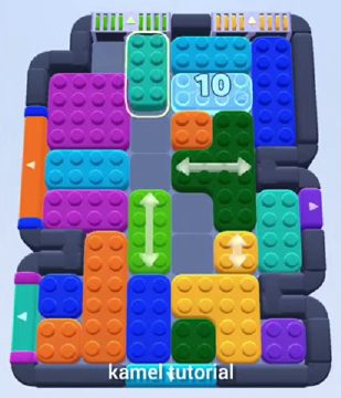 Color Block Jam уровень 409: скриншот поля