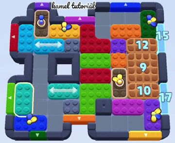 Color Block Jam niveau 1664 : capture du plateau