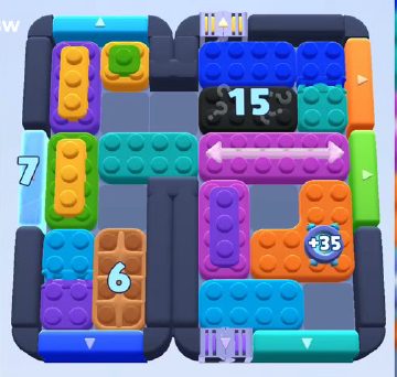 Color Block Jam уровень 1023 / 1024 / 1932: скриншот поля