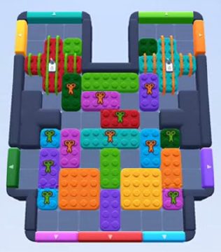 Color Block Jam niveau 211 : capture du plateau