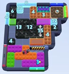 Color Block Jam nivel 1468 / 2378: captura del tablero