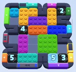Color Block Jam level 721 / 723: screenshot of the board