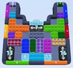Color Block Jam Level 1214 / 1212 / 1219: Screenshot des Spielfelds