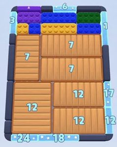 Color Block Jam ステージ 101：盤面のスクリーンショット
