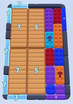 Color Block Jam level 154: screenshot of the board