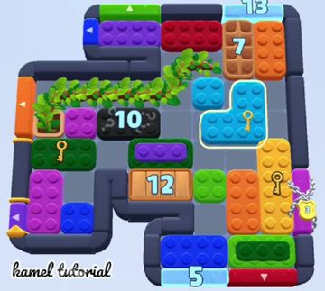 Color Block Jam level 1593 / 1596 / 1598: screenshot of the board