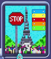 Pixel Flow level 1414: screenshot of the board