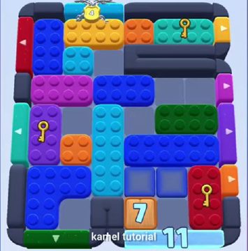 Color Block Jam уровень 676: скриншот поля