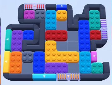 Color Block Jam level 537 / 1214 / 1431: screenshot of the board