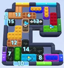 Color Block Jam Level 1524 / 1525 / 2434: Screenshot des Spielfelds