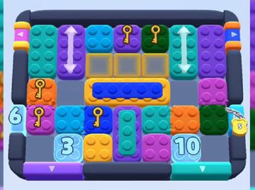 Color Block Jam nivel 483: captura del tablero