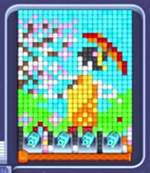 Pixel Flow уровень 1100: скриншот поля