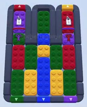 Color Block Jam nivel 80: captura del tablero
