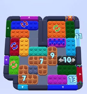 Color Block Jam level 1388 / 1391: screenshot of the board