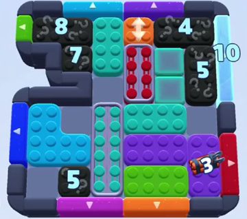 Color Block Jam level 973 / 974 / 1867: screenshot of the board