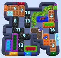 Color Block Jam Level: Screenshot des Spielfelds