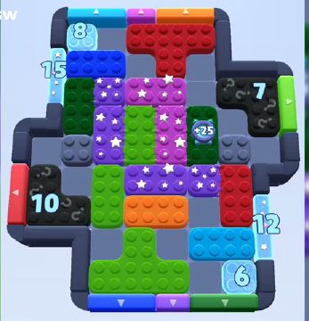 Color Block Jam уровень 1032: скриншот поля