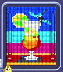 Pixel Flow fase 1294: print do tabuleiro