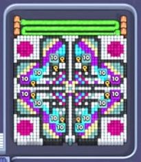 Pixel Flow Level 645: Screenshot des Spielfelds