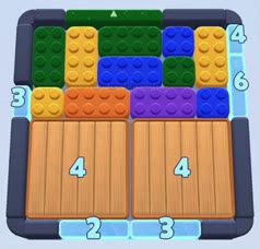 Color Block Jam Level 47: Screenshot des Spielfelds