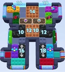 Color Block Jam level 1589 / 2500: screenshot of the board