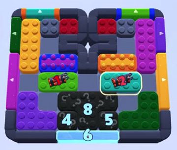 Color Block Jam Level 1051 / 1993: Screenshot des Spielfelds