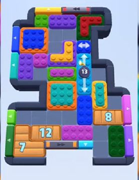 Color Block Jam ステージ 328：盤面のスクリーンショット