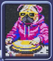 Pixel Flow level 1809: screenshot of the board