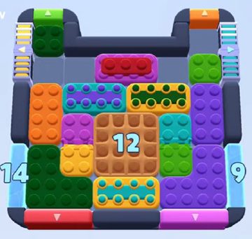 Color Block Jam Level 1091 / 1992: Screenshot des Spielfelds
