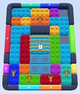 Color Block Jam Level 161 / 549 / 999: Screenshot des Spielfelds