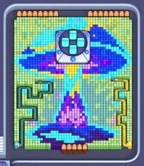 Pixel Flow Level 610: Screenshot des Spielfelds