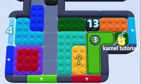 Color Block Jam Level 1415: Screenshot des Spielfelds