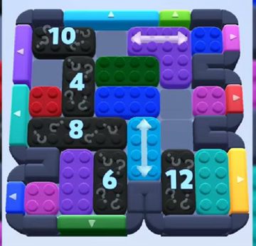 Color Block Jam ステージ 732：盤面のスクリーンショット