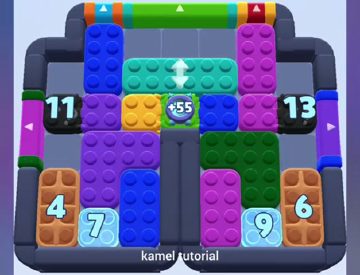 Color Block Jam level 1039: screenshot of the board