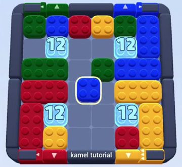 Color Block Jam level 580: screenshot of the board