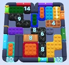 Color Block Jam 레벨 1352 / 1353 / 2260: 보드 스크린샷