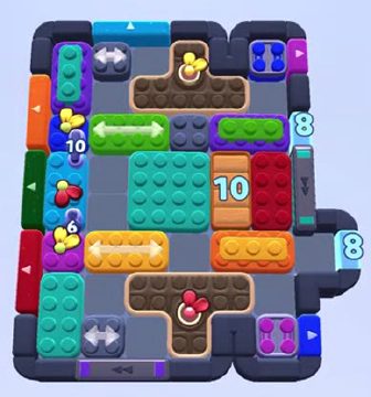 Color Block Jam level 1398 / 1401: screenshot of the board