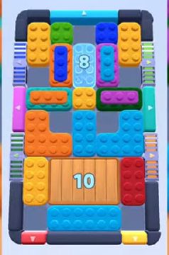 Color Block Jam Level 357 / 424 / 751 / 1195: Screenshot des Spielfelds