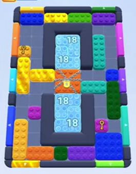 Color Block Jam level 100 / 89 / 488 / 938: screenshot of the board