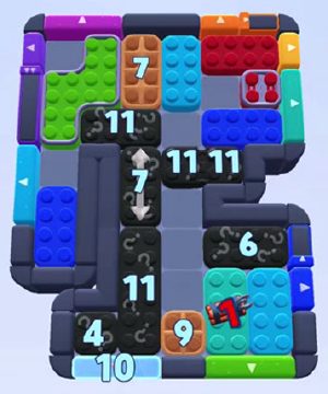 Color Block Jam level 1440 / 1447 / 2356: screenshot of the board