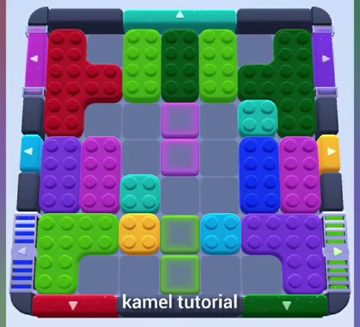 Color Block Jam level 333: screenshot of the board