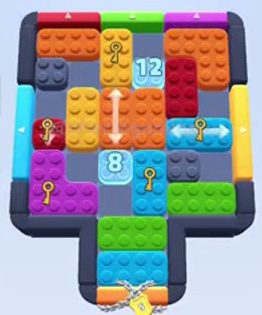 Color Block Jam fase 484 / 893: print do tabuleiro
