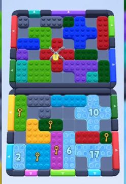 Color Block Jam Level 341: Screenshot des Spielfelds